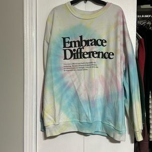 Embrace different pull over tie dye
